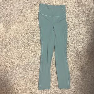Sage, green base pace Lululemon leggings. Size zero